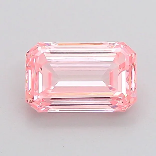 1.03ct EMERALD Fancy Intense Pink VVS2 Coloured Lab diamond