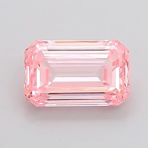 1.03ct EMERALD Fancy Intense Pink VVS2 Coloured Lab diamond