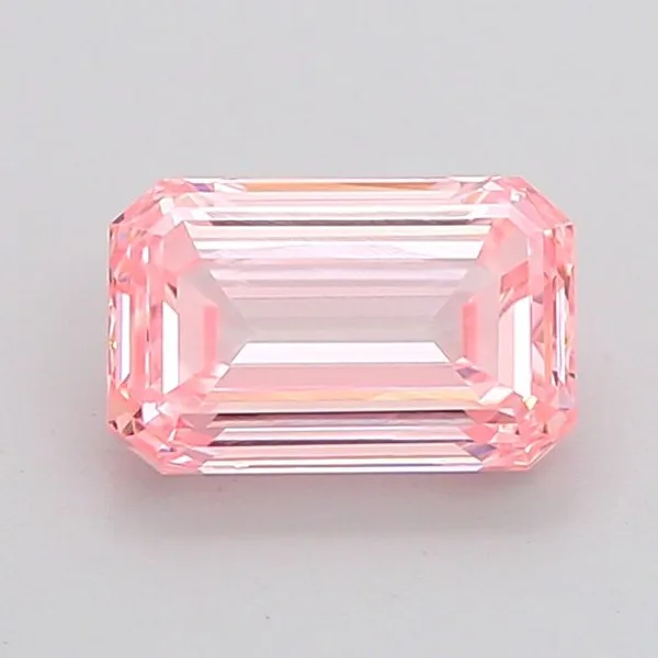 1.03ct EMERALD Fancy Intense Pink VVS2 Coloured Lab diamond