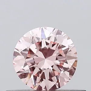 0.41ct ROUND Fancy Vivid Pink VS1 Coloured Lab diamond