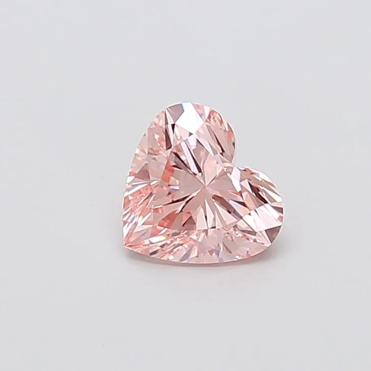 1.06ct HEART Fancy Intense Pink VVS2 Coloured Lab diamond