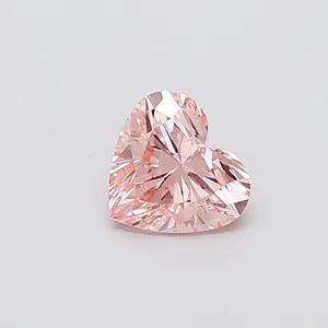 1.06ct HEART Fancy Intense Pink VVS2 Coloured Lab diamond