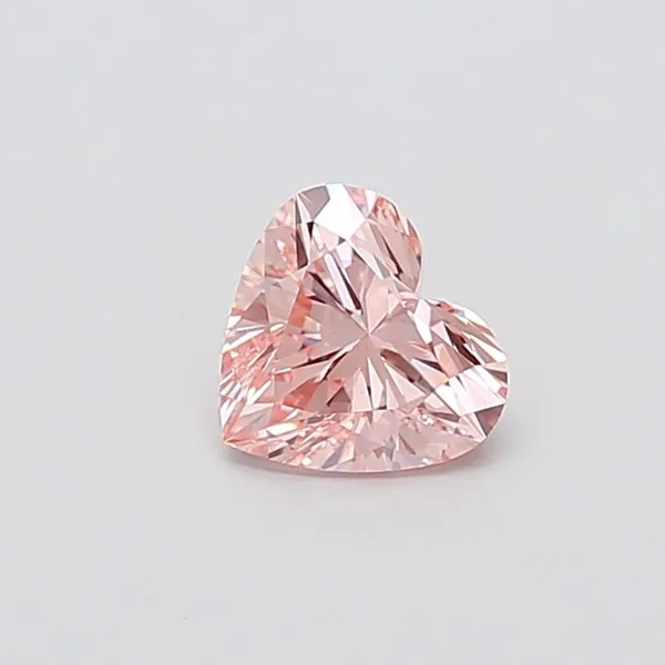 1.06ct HEART Fancy Intense Pink VVS2 Coloured Lab diamond