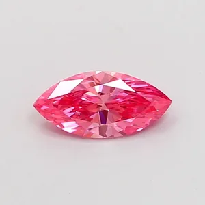 0.51ct MARQUISE Fancy Vivid Pink VS2 Coloured Lab diamond
