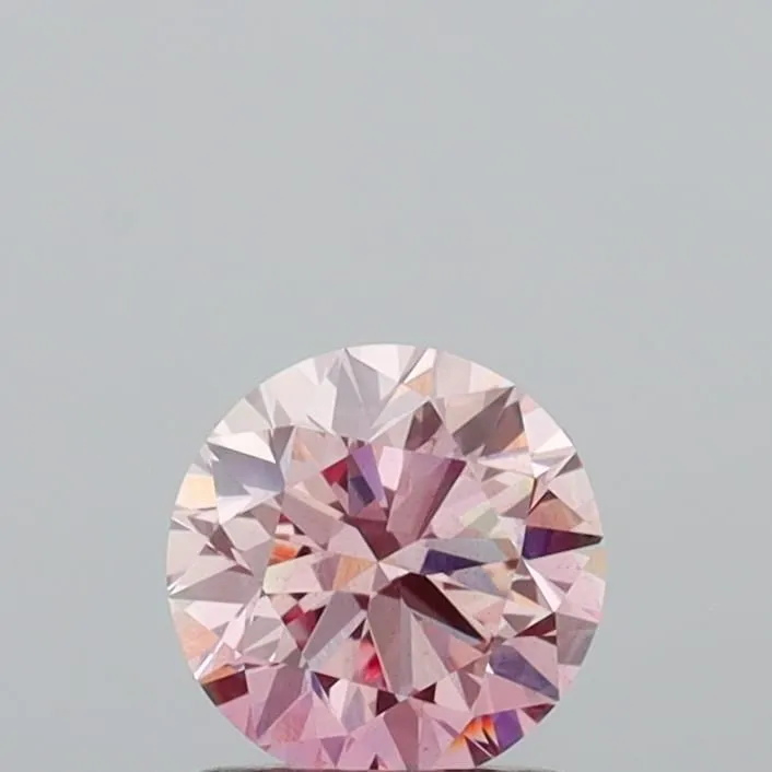 1.06ct ROUND Fancy Pink VS2 Coloured Lab diamond