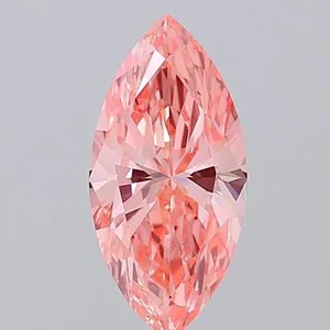1.32ct MARQUISE Fancy Vivid Pink VS2 Coloured Lab diamond