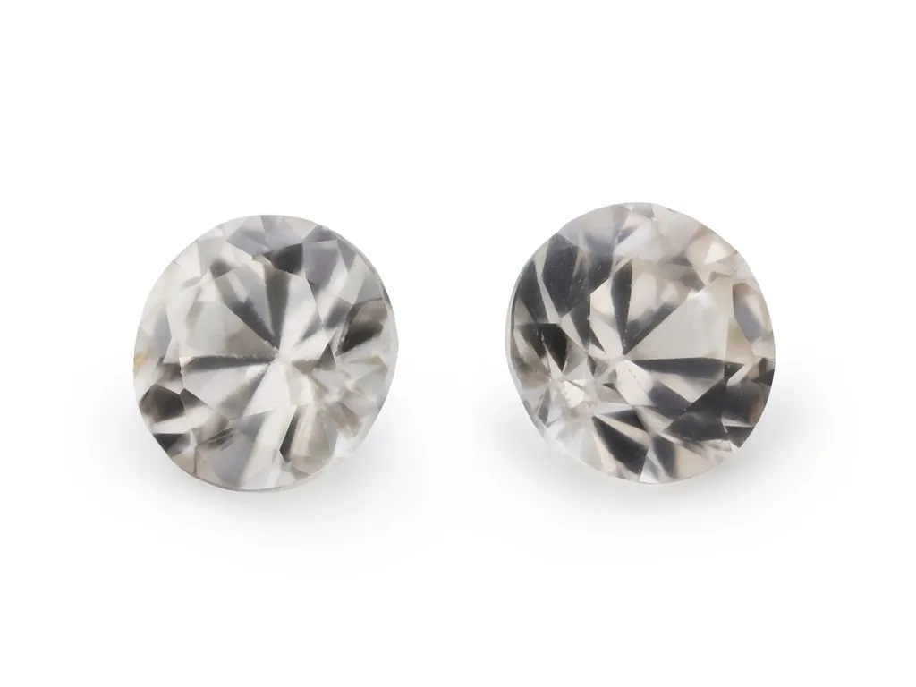 1.56ct Parti Zircon, Round gemstone