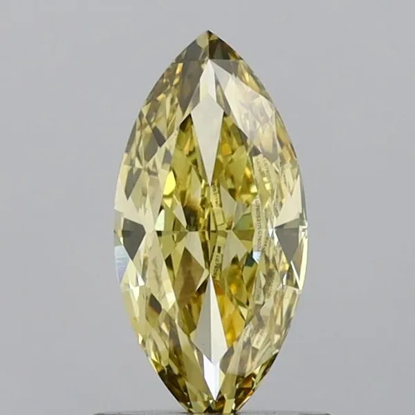 1.05ct MARQUISE Fancy Yellow VVS2 Coloured Lab diamond