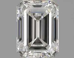 0.51ct EMERALD F VVS2 Natural diamond