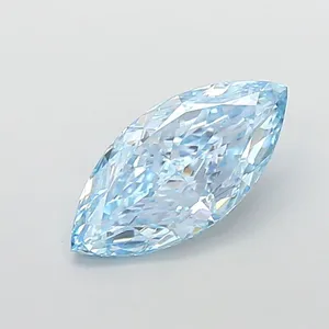 2.03ct MARQUISE Fancy Vivid Blue VS1 Coloured Lab diamond