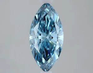 1.79ct MARQUISE Fancy Vivid Blue VVS2 Coloured Lab diamond