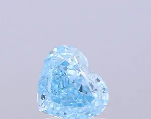 1ct HEART Fancy Vivid Blue VS2 Coloured Lab diamond