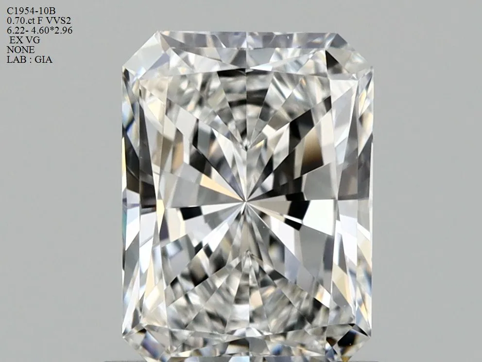 0.70ct RADIANT F VVS2 Natural diamond