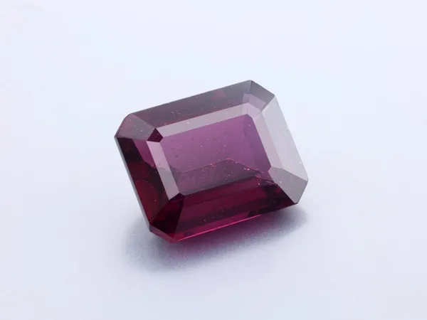 4.19ct Purple Garnet, Emerald Cut gemstone