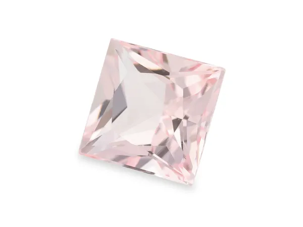 3.1ct Pink Morganite, Square cut gemstone