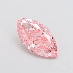 1.82ct MARQUISE Fancy Vivid Pink VVS2 Coloured Lab diamond