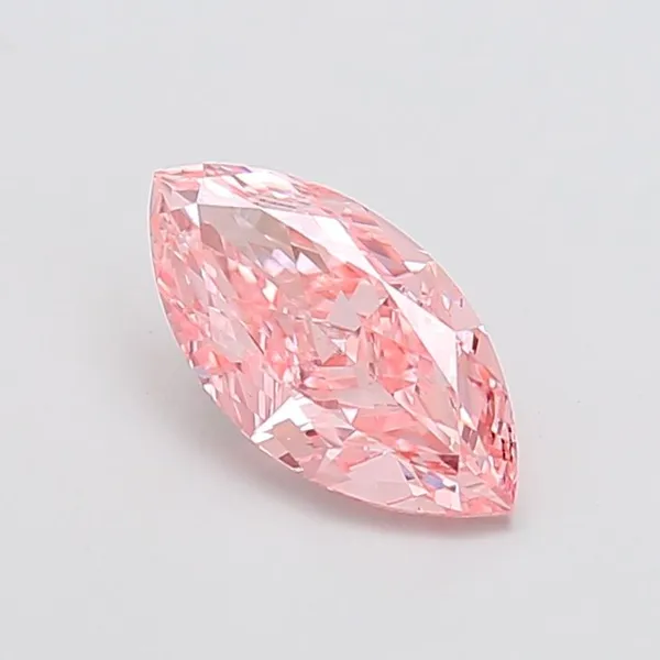 1.82ct MARQUISE Fancy Vivid Pink VVS2 Coloured Lab diamond