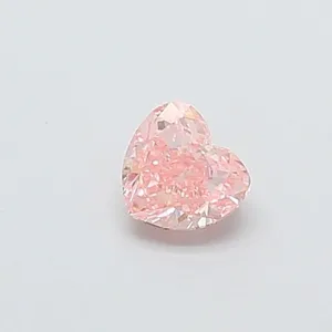 0.4ct HEART Fancy Pink VS2 Coloured Lab diamond