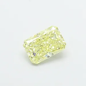 0.98ct RADIANT Fancy Light Yellow VS2 Coloured Lab diamond