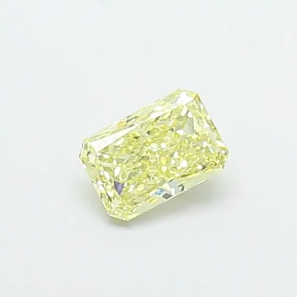0.98ct RADIANT Fancy Light Yellow VS2 Coloured Lab diamond
