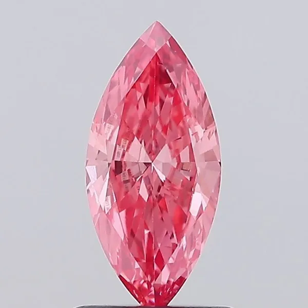0.8ct MARQUISE Fancy Vivid Pink VS1 Coloured Lab diamond