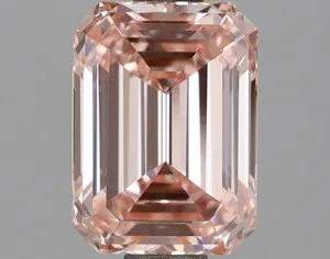 1.61ct EMERALD Fancy Intense Pink VS1 Coloured Lab diamond