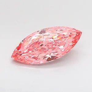1.18ct MARQUISE Fancy Vivid Pink VS1 Coloured Lab diamond