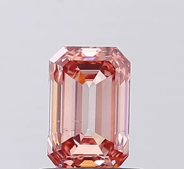 1.06ct EMERALD Fancy Intense Pink VS2 Coloured Lab diamond