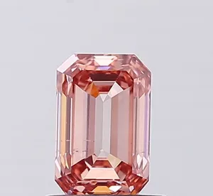 1.06ct EMERALD Fancy Intense Pink VS2 Coloured Lab diamond