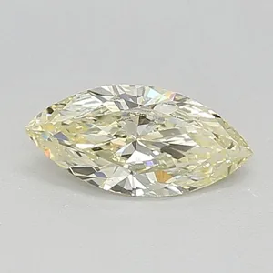 0.47ct MARQUISE Fancy Light Yellow VVS2 Coloured Lab diamond