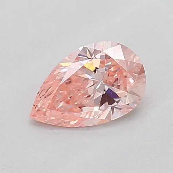 0.50ct PEAR Fancy Intense Pink VS1 Coloured Lab diamond