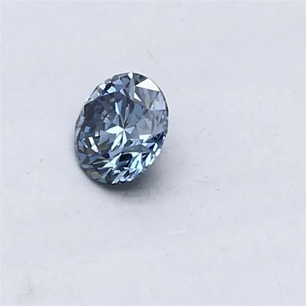 0.3ct ROUND Fancy Vivid Blue VVS2 Coloured Lab diamond