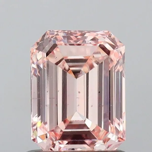 1.19ct EMERALD Fancy Pink VS2 Coloured Lab diamond