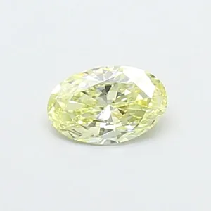 0.3ct OVAL Fancy Light Yellow VS1 Coloured Lab diamond
