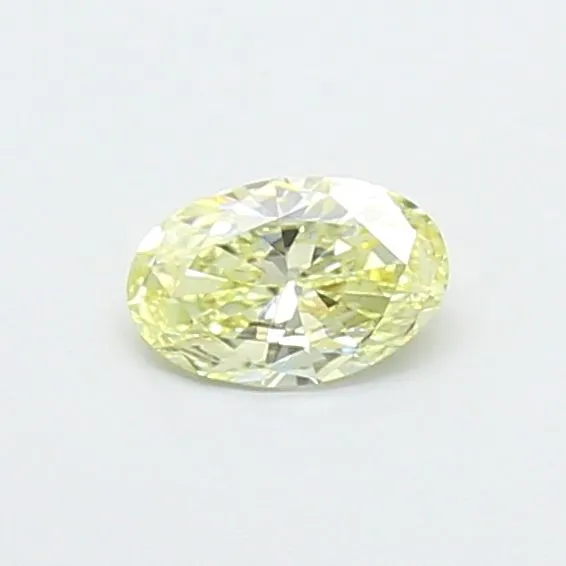 0.3ct OVAL Fancy Light Yellow VS1 Coloured Lab diamond