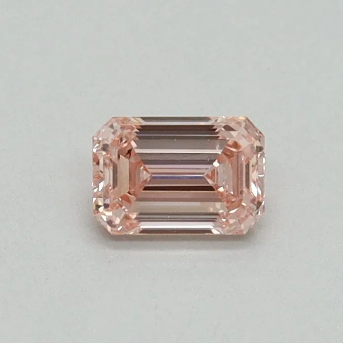 0.33ct EMERALD Fancy Intense Pink SI1 Coloured Lab diamond
