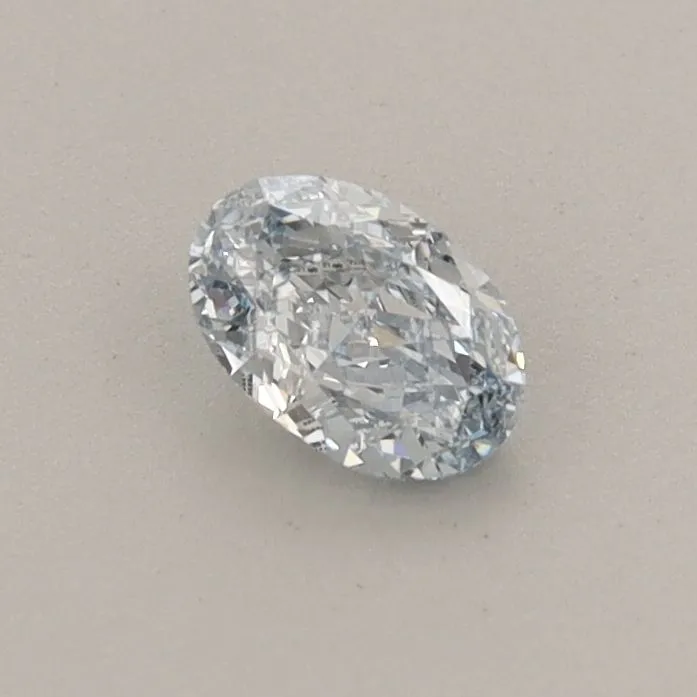 0.34ct OVAL Fancy Blue VVS2 Coloured Lab diamond