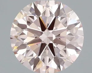 1.07ct ROUND Fancy Pink VS1 Coloured Lab diamond