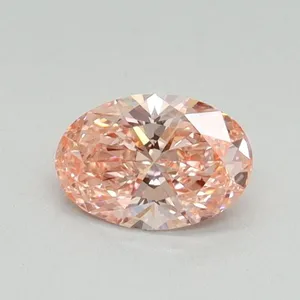 0.42ct OVAL Fancy Vivid Pink VS1 Coloured Lab diamond