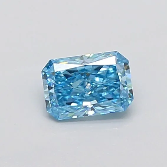 0.81ct RADIANT Fancy Vivid Blue VS1 Coloured Lab diamond