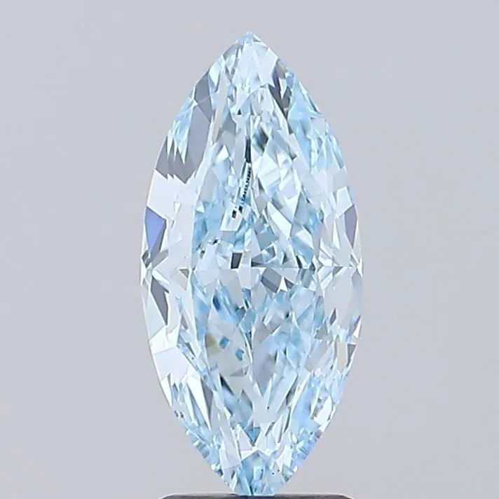 2.03ct MARQUISE Fancy Vivid Blue VS1 Coloured Lab diamond