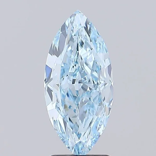 2.03ct MARQUISE Fancy Vivid Blue VS1 Coloured Lab diamond
