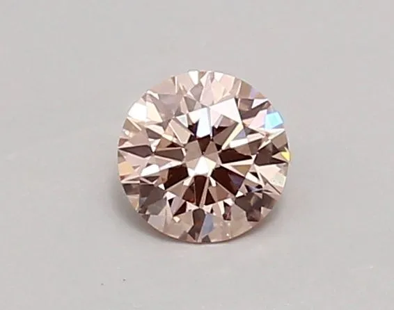 0.41ct ROUND Fancy Intense Pink VVS2 Coloured Lab diamond