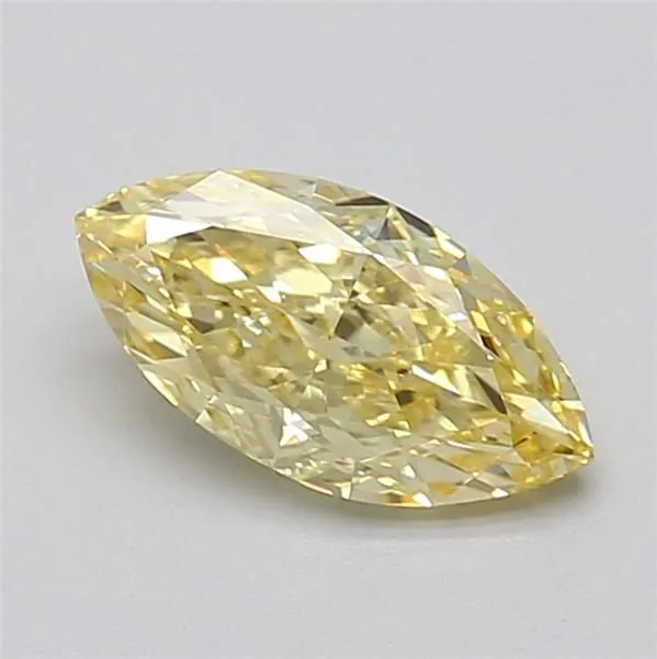 1.05ct MARQUISE Fancy Yellow VVS2 Coloured Lab diamond