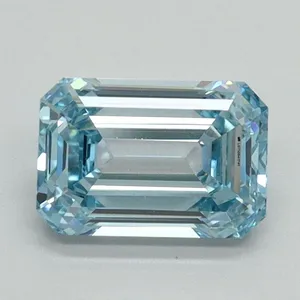 1.15ct EMERALD Fancy Intense Blue VVS2 Coloured Lab diamond