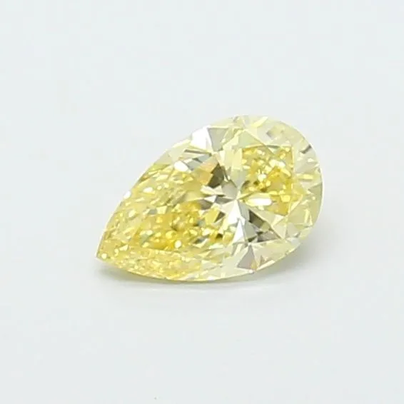 0.46ct PEAR Fancy Yellow VS1 Coloured Lab diamond