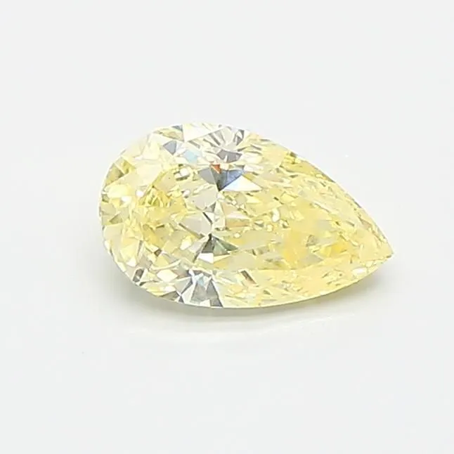 0.47ct PEAR Fancy Yellow VVS2 Coloured Lab diamond