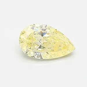 0.47ct PEAR Fancy Yellow VVS2 Coloured Lab diamond