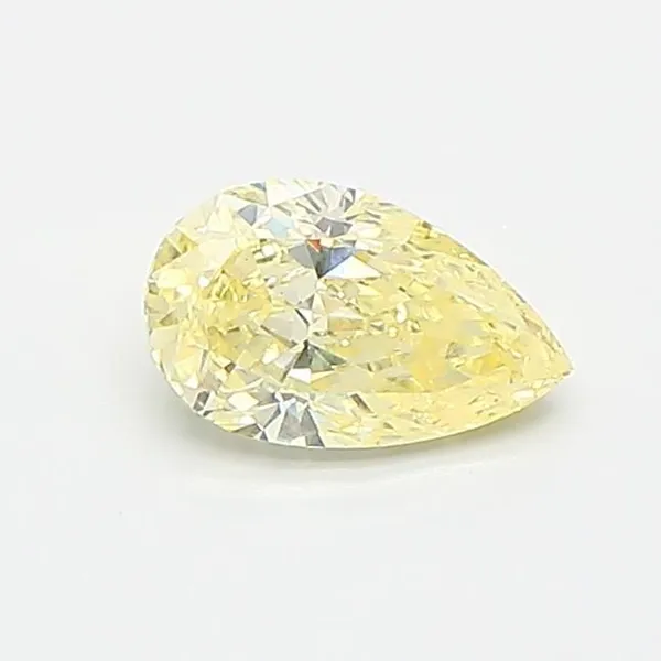 0.47ct PEAR Fancy Yellow VVS2 Coloured Lab diamond