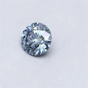 0.3ct ROUND Fancy Vivid Blue VVS1 Coloured Lab diamond